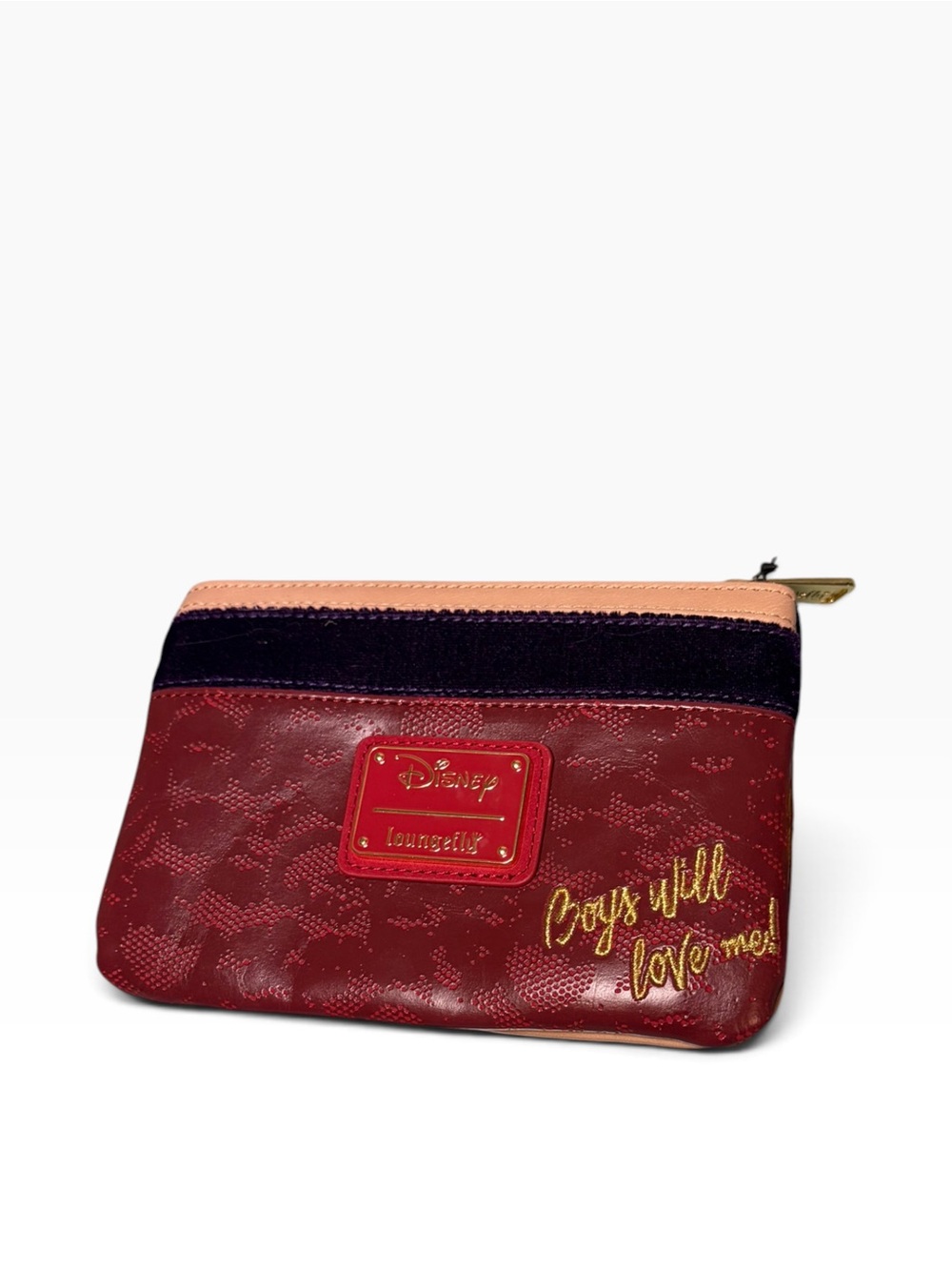 Disney Loungefly Hocus Pocus Sarah Sanderson Deep Red 'Boys Will Love Me' Pouch